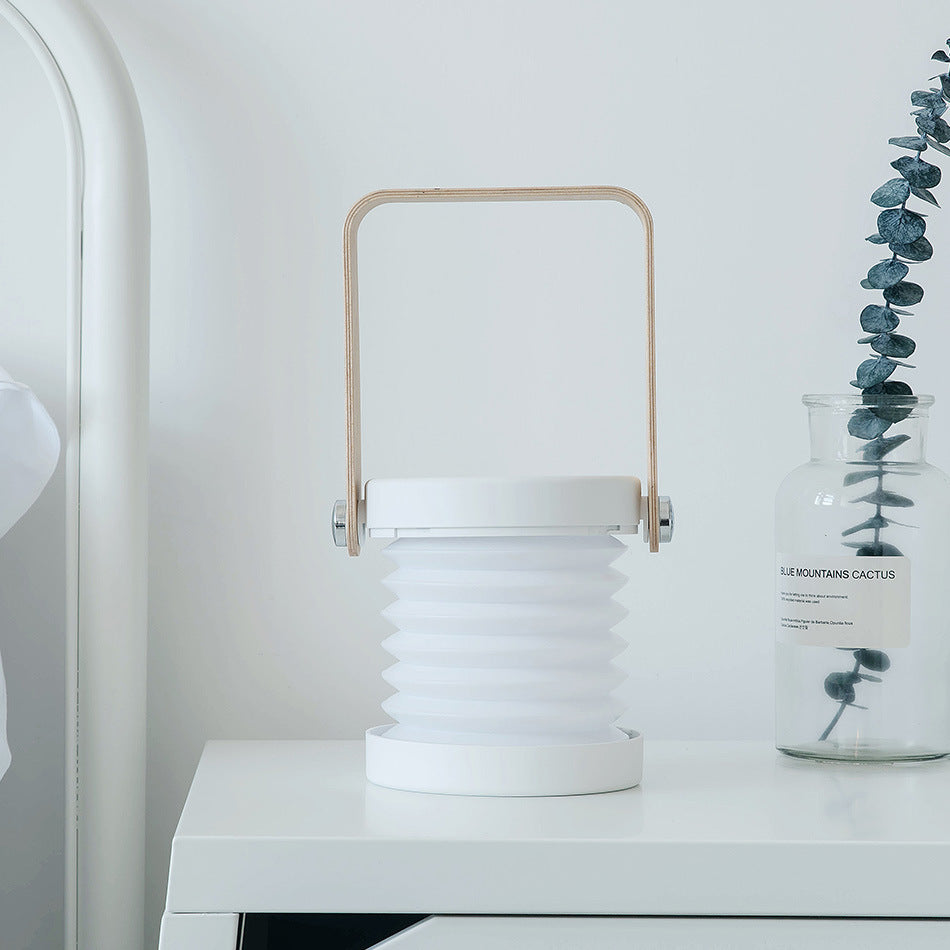 Lámpara LED de noche plegable, táctil, regulable, para lectura, portátil, recargable por USB, para el hogar