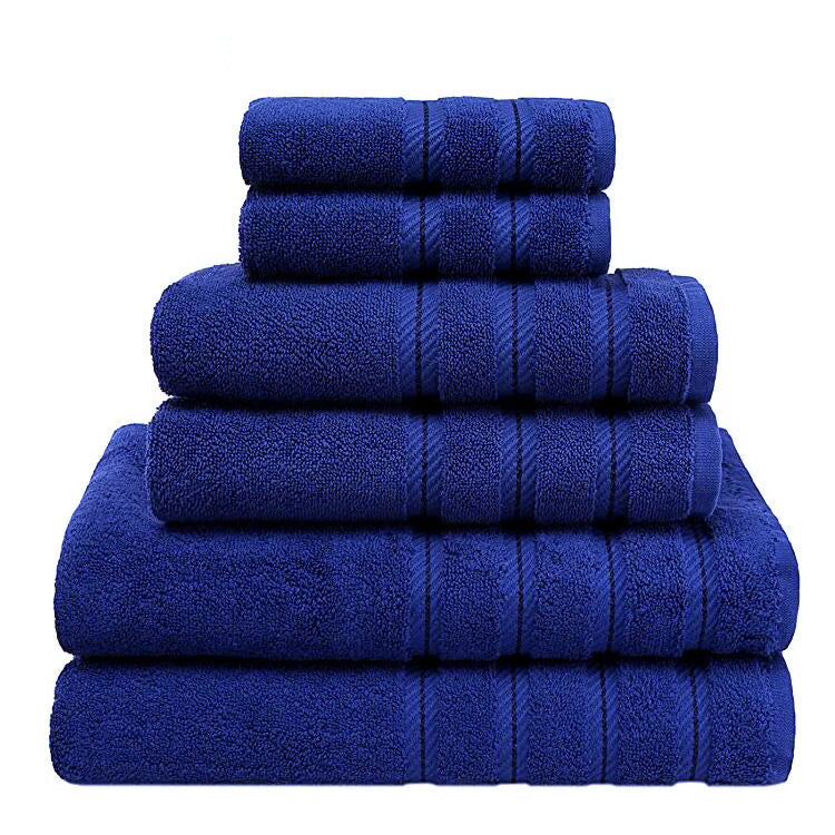 Juego de toallas de baño de algodón de fibra larga absorbente