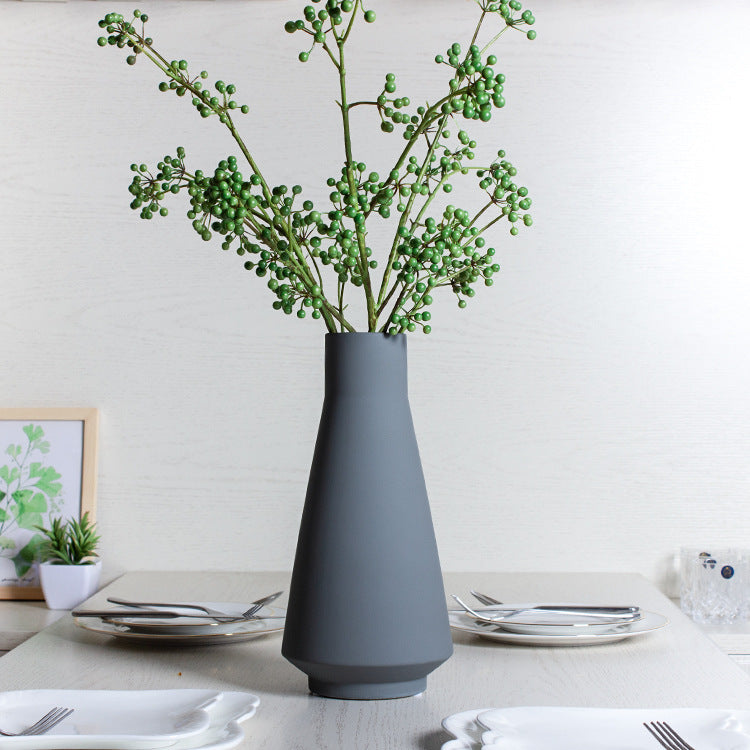Jarrón de cerámica de estilo minimalista, artesanías para decoración del hogar