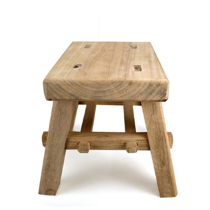 Wood Bench With Full Tenon And Low Four Corners Perfect For Bathroom And Kitchen