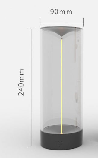 Nueva luz LED para acampar al aire libre, luz nocturna portátil recargable tipo C con alta transparencia y luz de ambiente creativo anticaídas