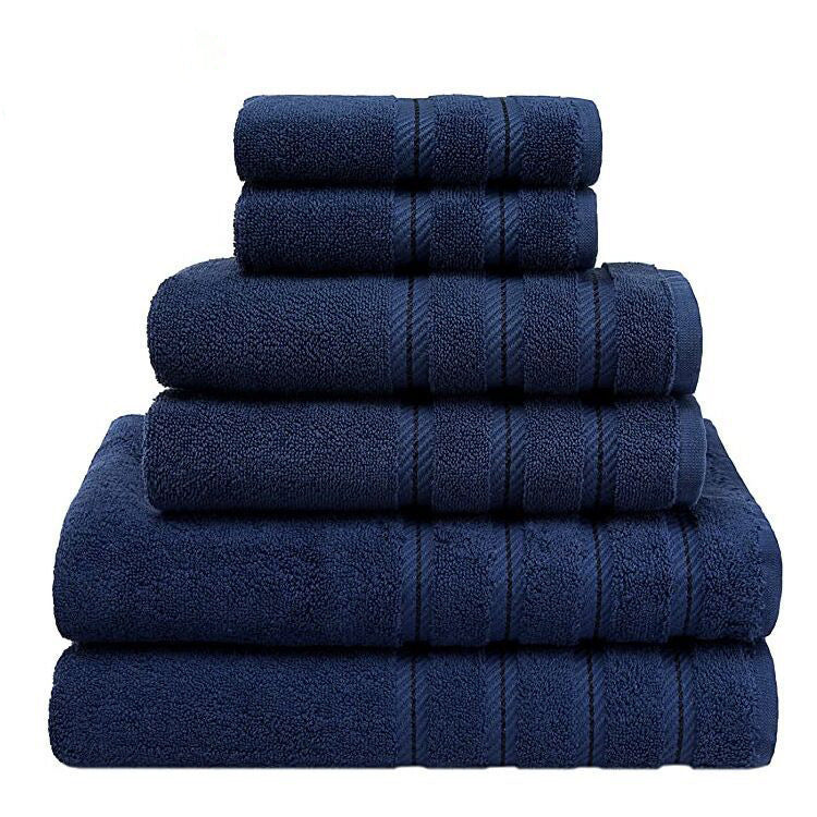 Juego de toallas de baño de algodón de fibra larga absorbente