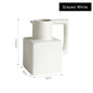 Jarrón de cerámica cuadrado Morandi de estilo minimalista para decoración