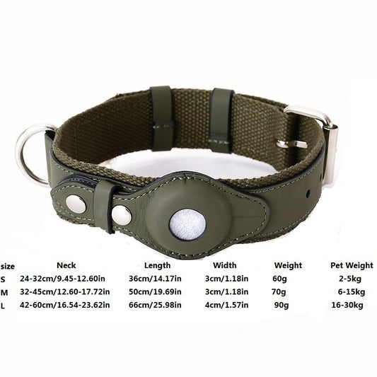 Collar para perros con seguimiento Airtag Correa para mascotas Correa para perros medianos y grandes No incluye localizador