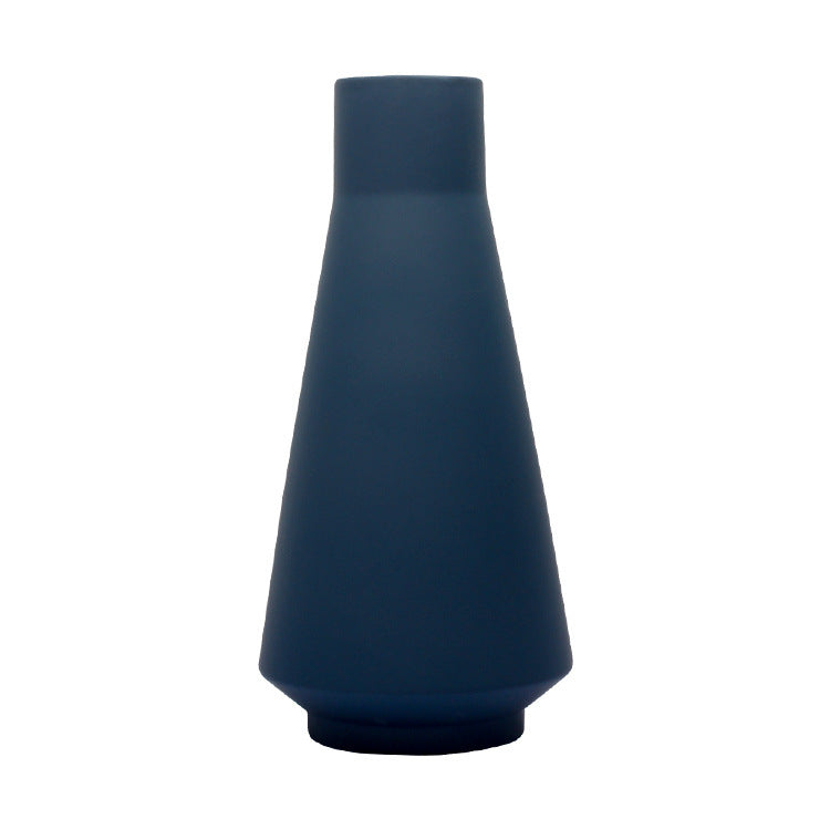 Jarrón de cerámica de estilo minimalista, artesanías para decoración del hogar