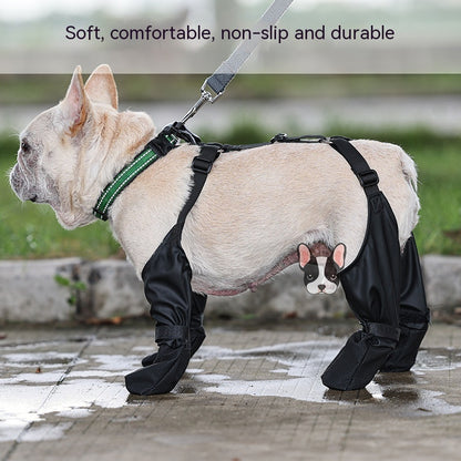 Waterproof Dog Shoes Adjustable Dog Boots Pet Breathbale Shoes For Walking Soft French Dog Shoes Pets Paws Protector Pet Products