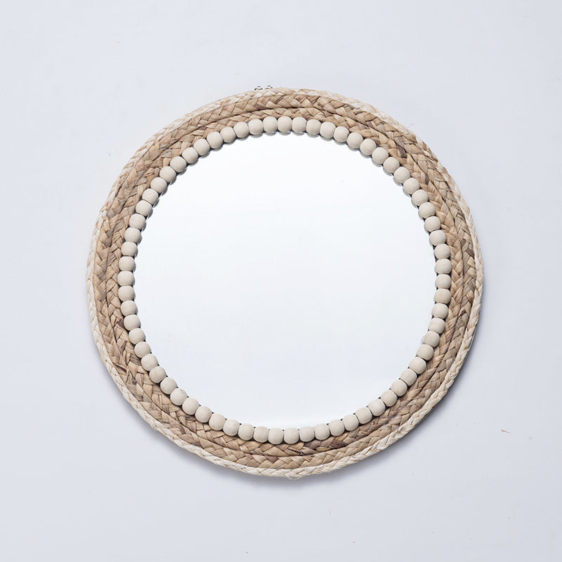 Round Makeup Mirror Wall-mounted Round Mirror Decor Bathroom