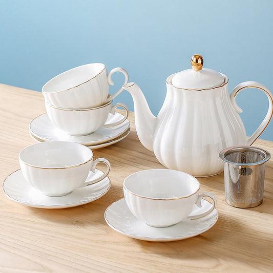Vintage Pastoral Flower Tea Cup Household Style Dinner