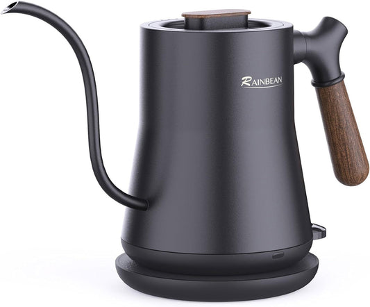 Bouilloire électrique à col de cygne, bouilloire à café verseuse, bouilloire à thé à eau chaude, intérieur en acier inoxydable avec conception anti-fuite, appareil de cuisine