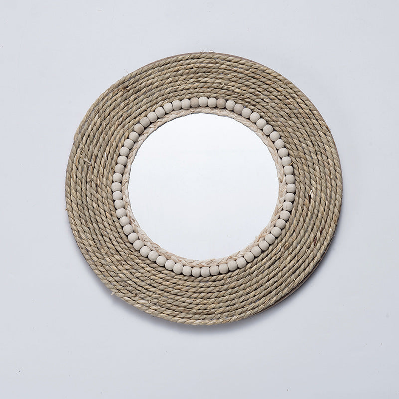 Round Makeup Mirror Wall-mounted Round Mirror Decor Bathroom
