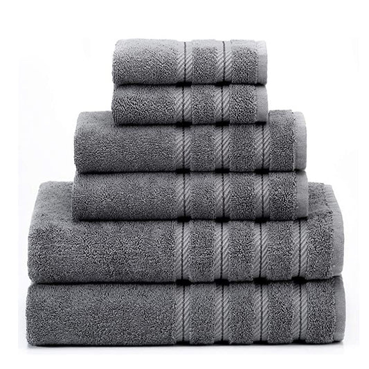Juego de toallas de baño de algodón de fibra larga absorbente