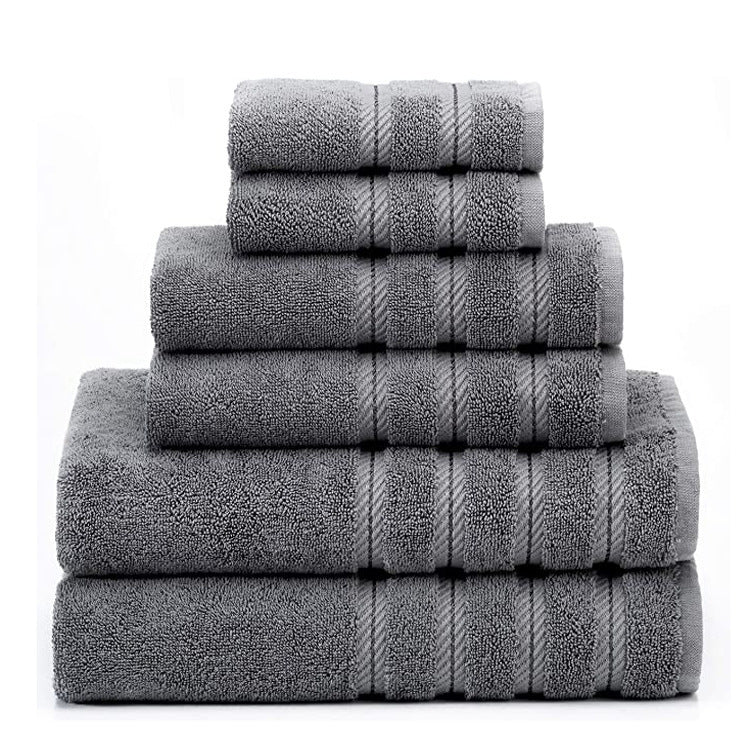 Juego de toallas de baño de algodón de fibra larga absorbente