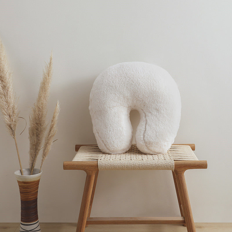 Letter Organic Style Bedside Three-dimensional Sculpture Pillow Bedroom Living Room