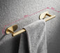 Toallero de barra simple Gancho de baño Colgante dorado para baño