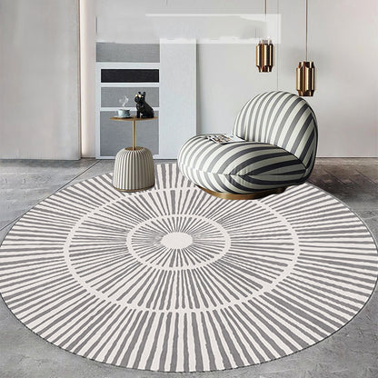 Round Rug Living Room Minimalist Farmhouse Style Coffee Table