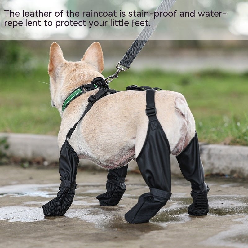 Waterproof Dog Shoes Adjustable Dog Boots Pet Breathbale Shoes For Walking Soft French Dog Shoes Pets Paws Protector Pet Products