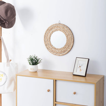 Round Makeup Mirror Wall-mounted Round Mirror Decor Bathroom