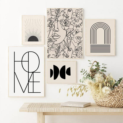 Abstract Bohemian Art Poster Ins Style Airbrushed Painting For Decoration