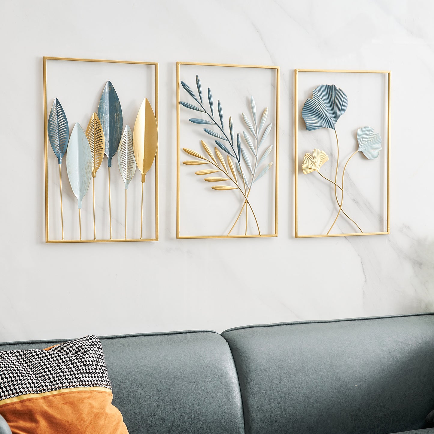 Colgante de pared de lujo metálico estilo casa de campo