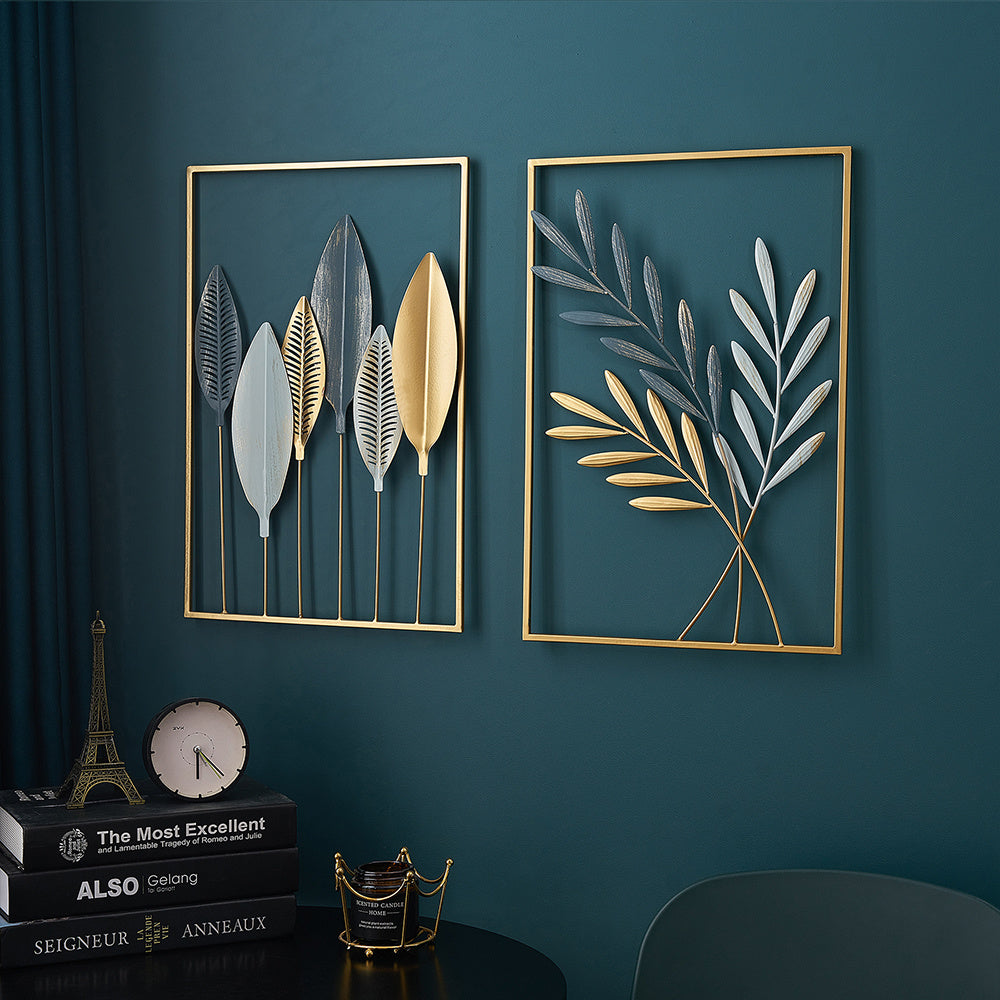 Colgante de pared de lujo metálico estilo casa de campo