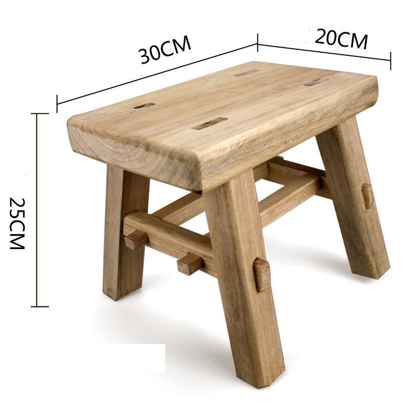 Wood Bench With Full Tenon And Low Four Corners Perfect For Bathroom And Kitchen