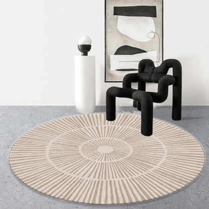 Round Rug Living Room Minimalist Farmhouse Style Coffee Table