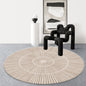 Round Rug Living Room Minimalist Farmhouse Style Coffee Table