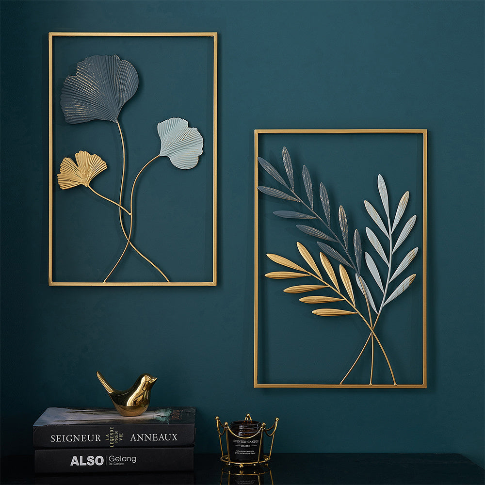 Colgante de pared de lujo metálico estilo casa de campo