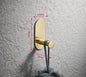 Toallero de barra simple Gancho de baño Colgante dorado para baño