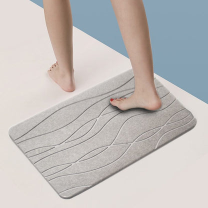 Alfombrillas de baño con diatomeas, almohadilla dura, antideslizante, absorbente, para entrada de inodoro, baño