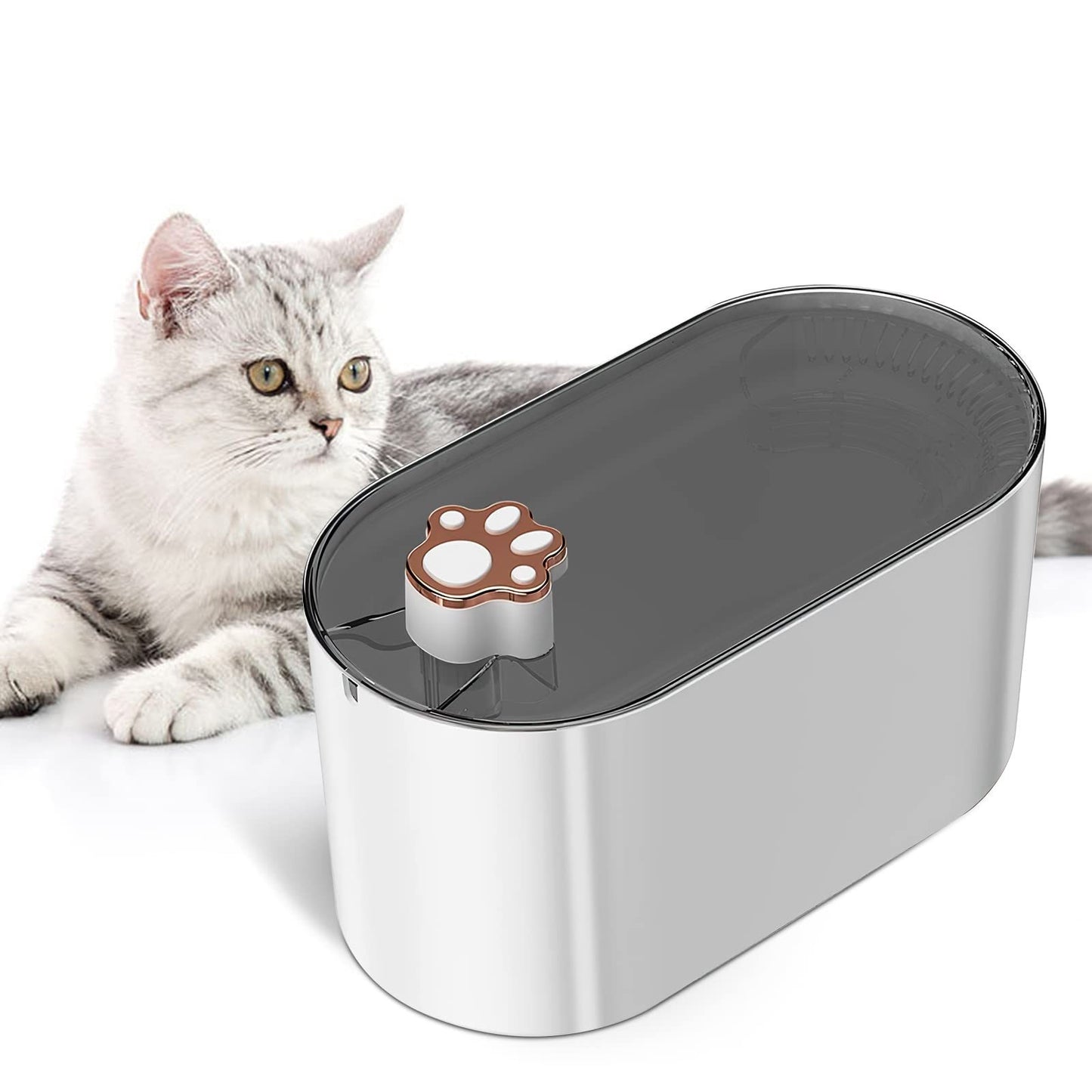 Bebedero automático con filtro para gatos de 3 l, dispensador de agua para mascotas, dispensador de agua ultrasilencioso con LED, productos para mascotas