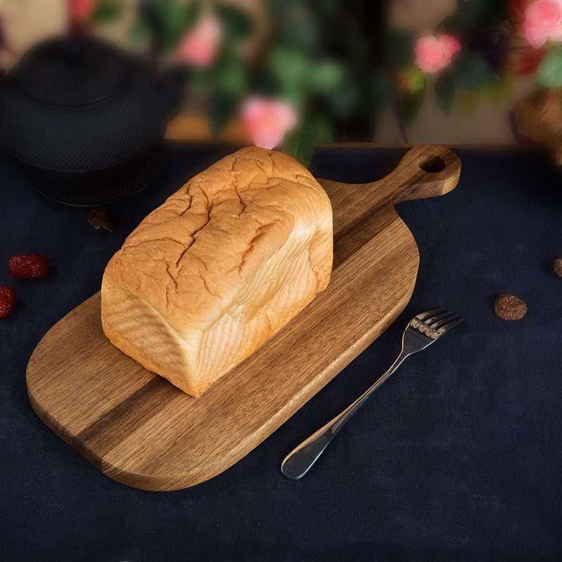 Farmhouse Style Wooden Bread Board With Handle Kitchen