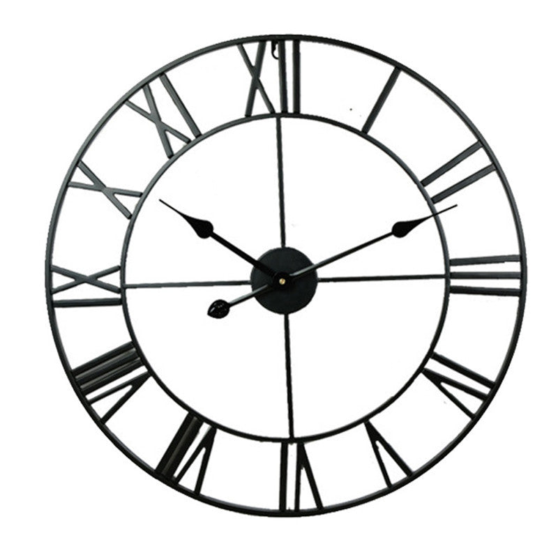 Modern Minimalist Style Decoration Creative Metal Clock