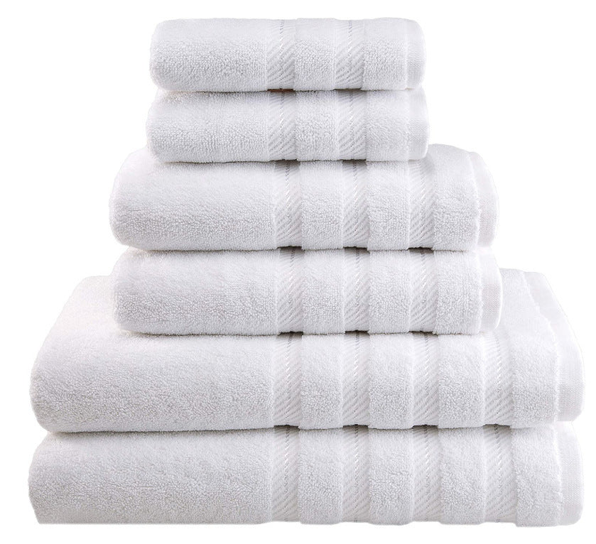 Juego de toallas de baño de algodón de fibra larga absorbente