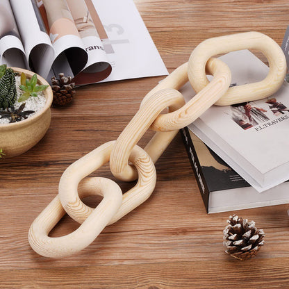 Bohemian Style Wooden Chain Link Decoration