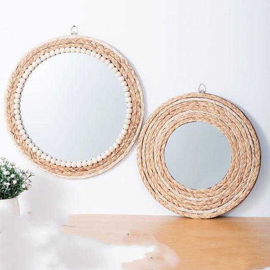 Miroir de maquillage rond Miroir rond mural Décor de salle de bain