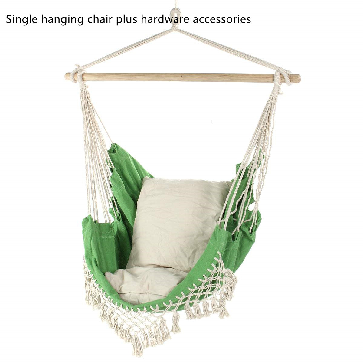 Chaise suspendue à pampilles de style ferme nordique bohème pour salon extérieur