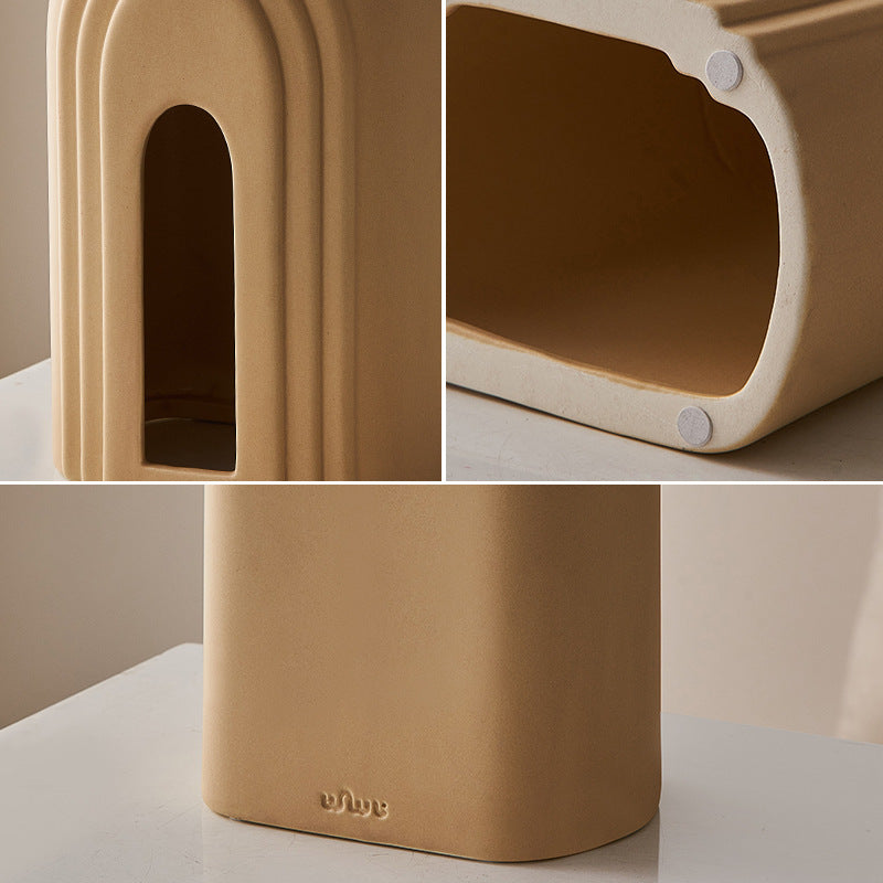 Farmhouse Instagram Style Arch Ceramic Tissue Box Decoration