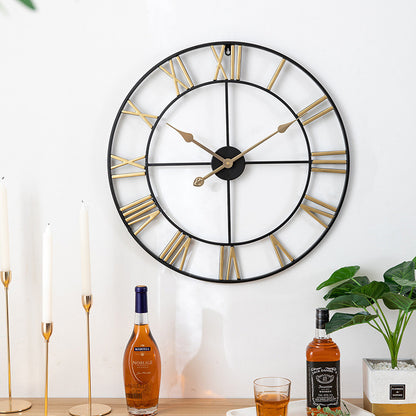 Modern Minimalist Style Decoration Creative Metal Clock