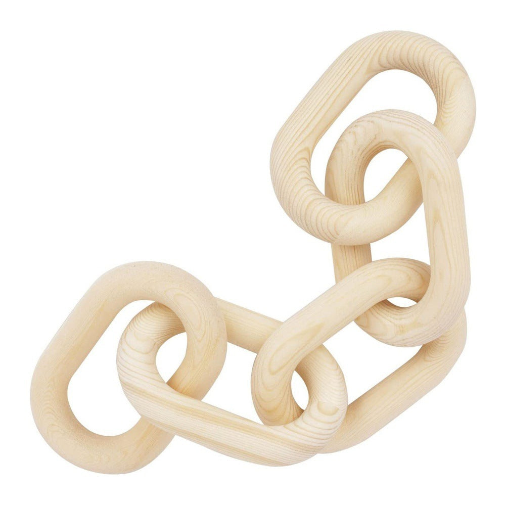 Bohemian Style Wooden Chain Link Decoration