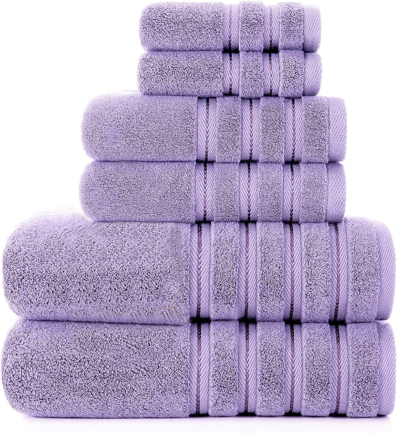 Juego de toallas de baño de algodón de fibra larga absorbente