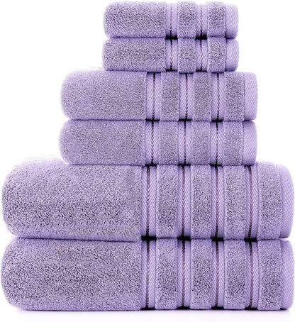 Juego de toallas de baño de algodón de fibra larga absorbente