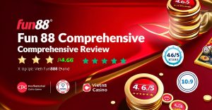 Đánh Giá FUN88 2026: Review Toàn Diện Từ A Đến Z Sau 17 Năm Hoạt Động — hình ảnh minh họa giao diện và trải nghiệm đánh giá fun88 tại nhà cái FUN88, thiết kế hiện đại theo tông màu thương hiệu đỏ-vàng, phục vụ người chơi Việt Nam.