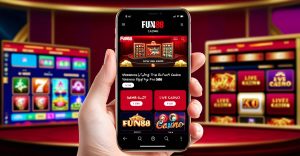 FUN88 Điện Thoại: Hướng Dẫn Truy Cập & Chơi Trên Mobile 2026 — hình ảnh minh họa giao diện và trải nghiệm fun88 điện thoại tại nhà cái FUN88, thiết kế hiện đại theo tông màu thương hiệu đỏ-vàng, phục vụ người chơi Việt Nam.