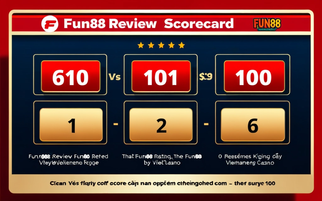 Minh họa chi tiết về đánh giá fun88 —  Hình ảnh trực quan giúp anh em hình dung rõ cách thức hoạt động và trải nghiệm thực tế tại sảnh game FUN88.